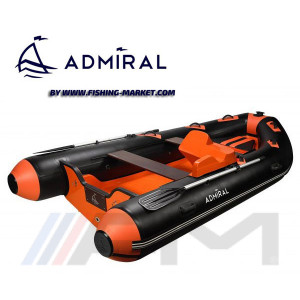 ADMIRAL - Конзола за управление на RIB надуваема лодка с твърдо дъно и кил Base 410 Orange/Black 