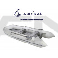 ПРОМО ПАКЕТ - Надуваема моторна лодка с твърдо дъно и надуваем кил ADMIRAL AM-305 Classic светло сива / Електрически двигател MINN KOTA Endura C2-34 lb.