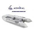 ADMIRAL - Надуваема моторна лодка с твърдо дъно и надуваем кил AM-320 Classic - светло сива
