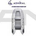 ADMIRAL - Надуваема моторна лодка с твърдо дъно и надуваем кил AM-320C - светло сива