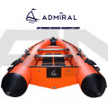 ADMIRAL - RIB надуваема лодка с твърдо дъно и кил Base 410 Orange/Black