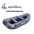 ADMIRAL - Надуваема гребна лодка с твърдо дъно AM-280TP - сива