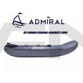 ADMIRAL - Надуваема гребна лодка с твърдо дъно AM-280T - сива