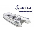 ADMIRAL - Надуваема моторна лодка с твърдо дъно и надуваем кил AM-305 Seaworthy AL - светло сива