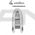 ADMIRAL - Надуваема моторна лодка с твърдо дъно и надуваем кил AM-375S - светло сива