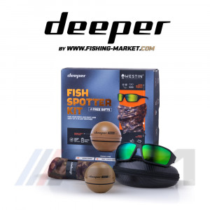 DEEPER Smart Sonar CHIRP+ 2.0 Fish Spotter Kit - Безжичен трилъчев сонар Wi-Fi / GPS / BG Menu 