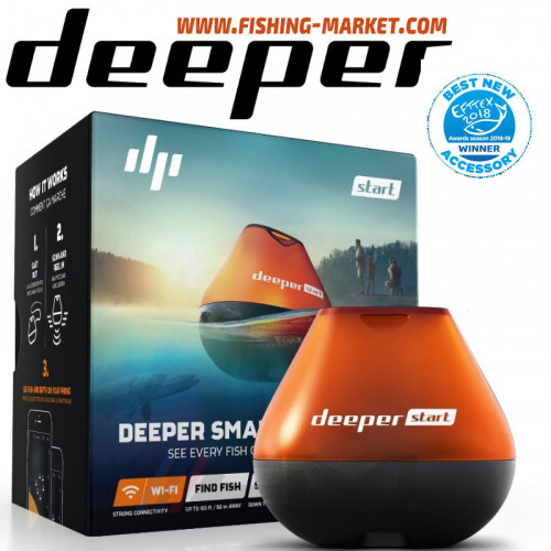 DEEPER Start Smart Fishfinder - Безжичен сонар Wi-Fi / BG Menu