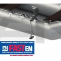 FASTen Стойка за сонар и сонда с монтажна основа за надуваем PVC борд FTp600 - 50 cm / черна ALA