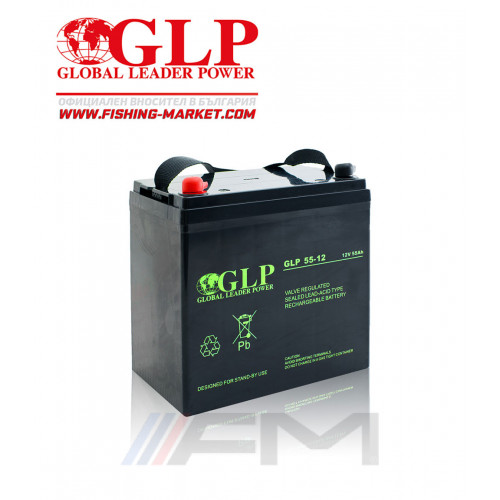 Акумулаторна тягова батерия GLP AGM - 55Ah 12V