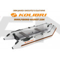 KOLIBRI - Надуваема моторна лодка с твърдо дъно KM-330 SC Standard - светло сива