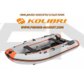 KOLIBRI - Надуваема моторна лодка с твърдо дъно и надуваем кил KM-330DSL PFS - светло сив