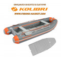 KOLIBRI - Надуваема моторна лодка с алуминиево дъно и надуваем кил KM-360DSL ALF - светло сив