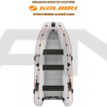 KOLIBRI - Надуваема моторна лодка с твърдо дъно и надуваем кил KM-400DSL PFS - светло сива