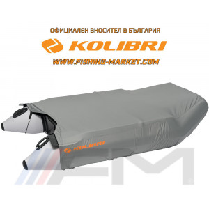 KOLIBRI - Покривало за лодка L - от 340 cm до 360 cm - тъмно сиво 