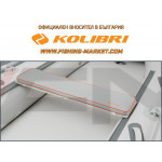KOLIBRI - Мека седалка за пейка M - светло сива