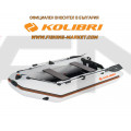 KOLIBRI - Надуваема моторна лодка с твърдо дъно и надуваем кил KM-280D Profi - светло сив