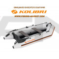 KOLIBRI - Надуваема моторна лодка с твърдо дъно и надуваем кил KM-280D Profi - светло сив