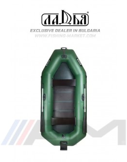 LADIA - Надуваема гребна лодка с твърдо дъно и транцева дъска и буртик LT-310 STB - зелена