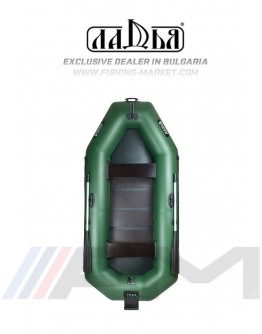 LADIA - Надуваема гребна лодка с твърдо дъно и транцева дъска LT-310 ST - зелена