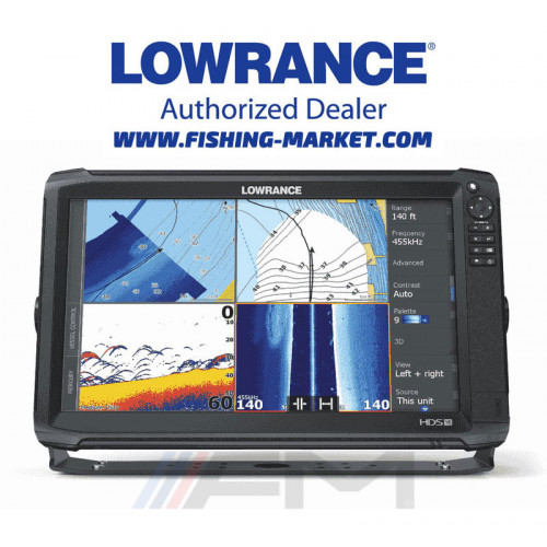 LOWRANCE HDS-16 Carbon Touchscreen Combo - Цветен сонар с GPS / среден и висок Chirp / StructureScan 3D сонда - BG Menu