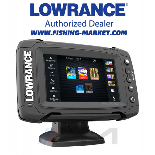 LOWRANCE Elite-5 Ti Combo Touchscreen (BG Menu) - Сонар с GPS (цветен) + HDI сонда 83/200/455/800 Khz
