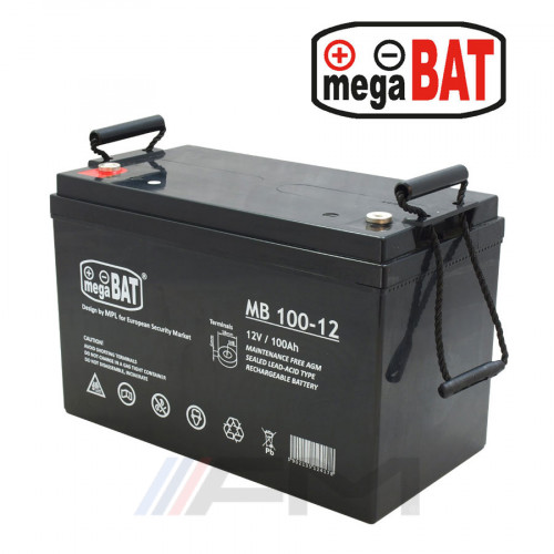 Акумулаторна тягова батерия MEGABAT AGM - MB 100Ah 12V
