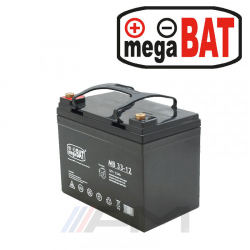 Акумулаторна тягова батерия MEGABAT AGM - MB 33Ah 12V