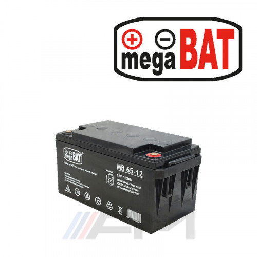 Акумулаторна тягова батерия MEGABAT AGM - MB 65Ah 12V