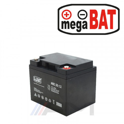 Акумулаторна тягова батерия MEGABAT AGM - MBE 50Ah 12V