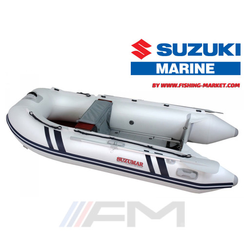 SUZUKI - Надуваема моторна лодка с алуминиево дъно и надуваем кил Suzumar DS 320 AL