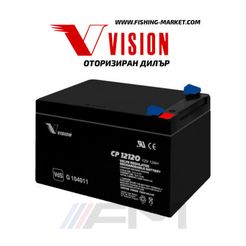 VISION Акумулаторна батерия 12Ah 12V - тягова